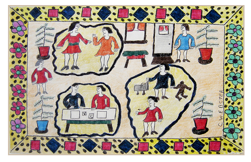  Drawing by Clarence Webster