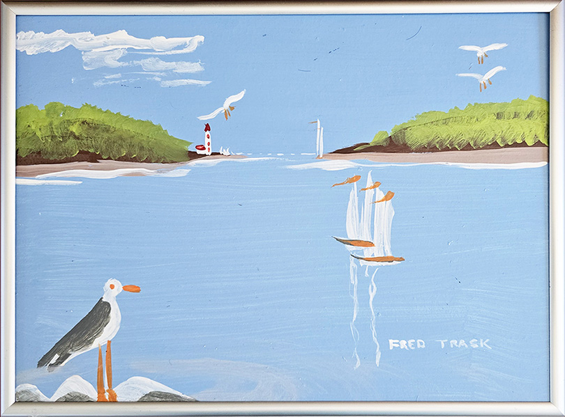 Fred Trask painting