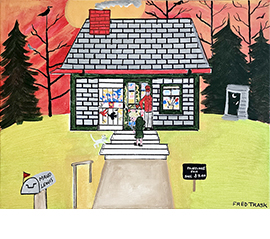 Fred Trask painting