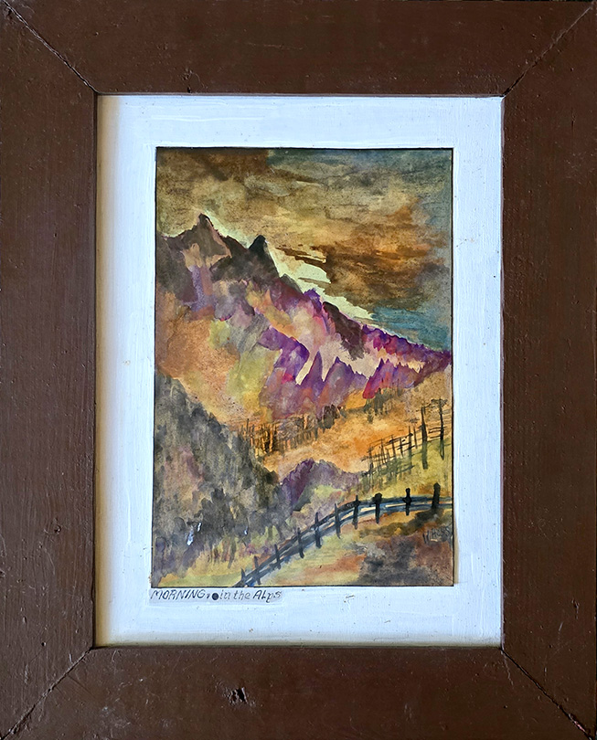 Wilhelm Hess Morning In The Alps