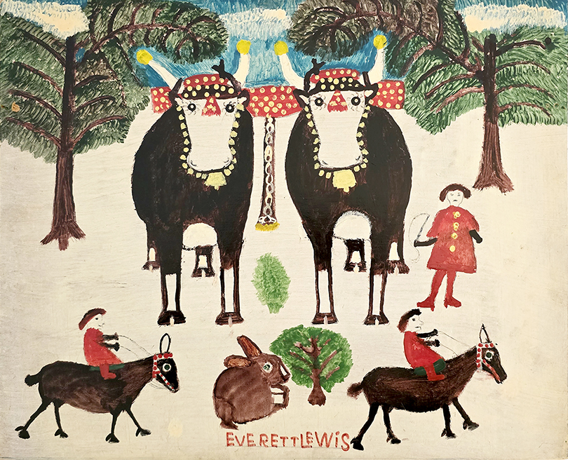 Everett Lewis Oxen and Maud