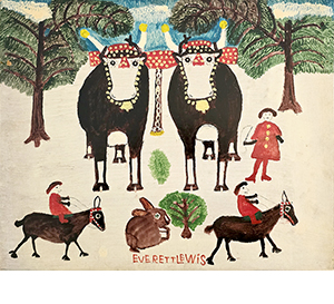 Everett Lewis Oxen And Maud