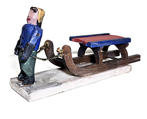 Boy and Sled